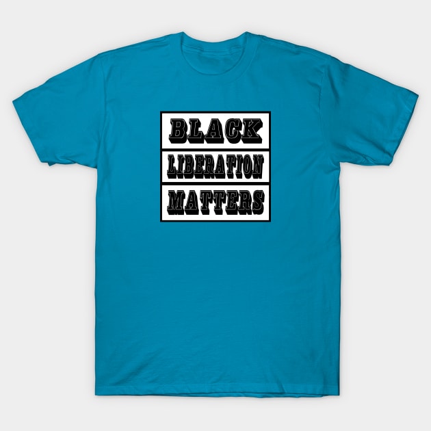 Black Liberation Matters - Front T-Shirt by SubversiveWare